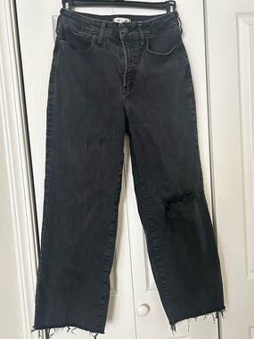 Madewell The Curvy Perfect Vintage Wide-Leg Jeans Raw Hem